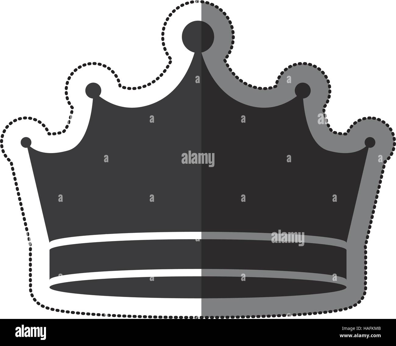 Crown icon. Royal king queen and luxury theme. Isolated design. Vector ...