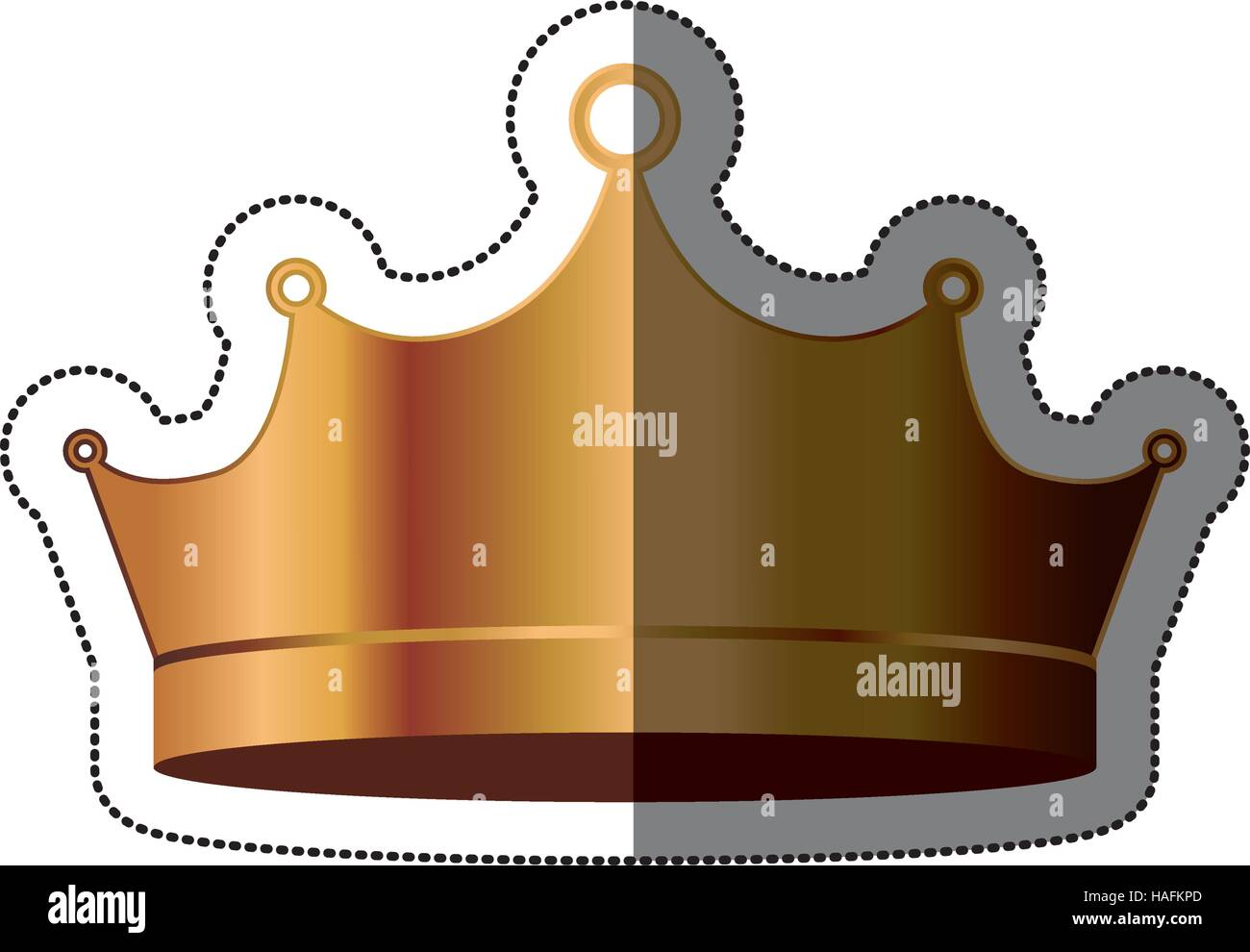 Crown icon. Royal king queen and luxury theme. Isolated design. Vector ...