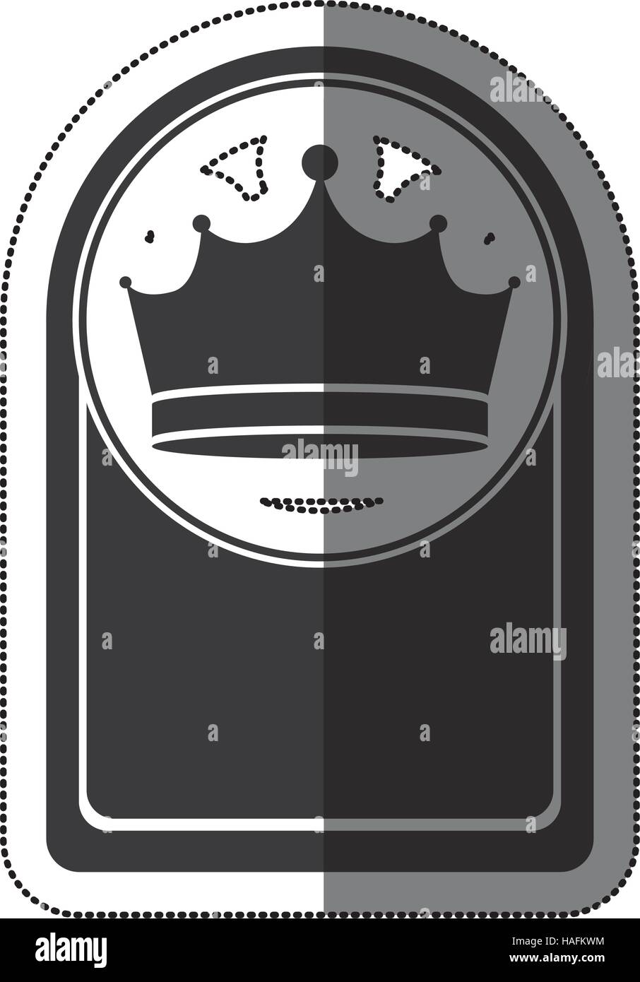 Crown icon. Royal king queen and luxury theme. Isolated design. Vector ...