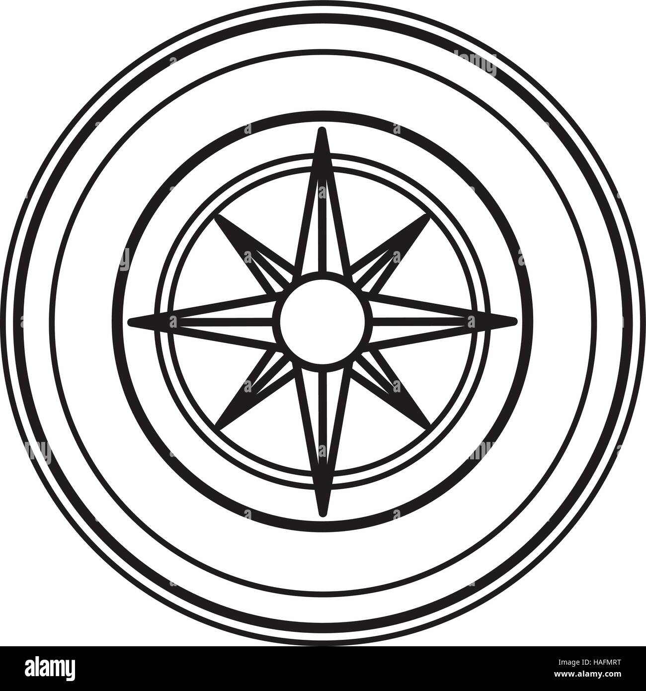 Compass icon. Instrument tool navigation location and object theme ...