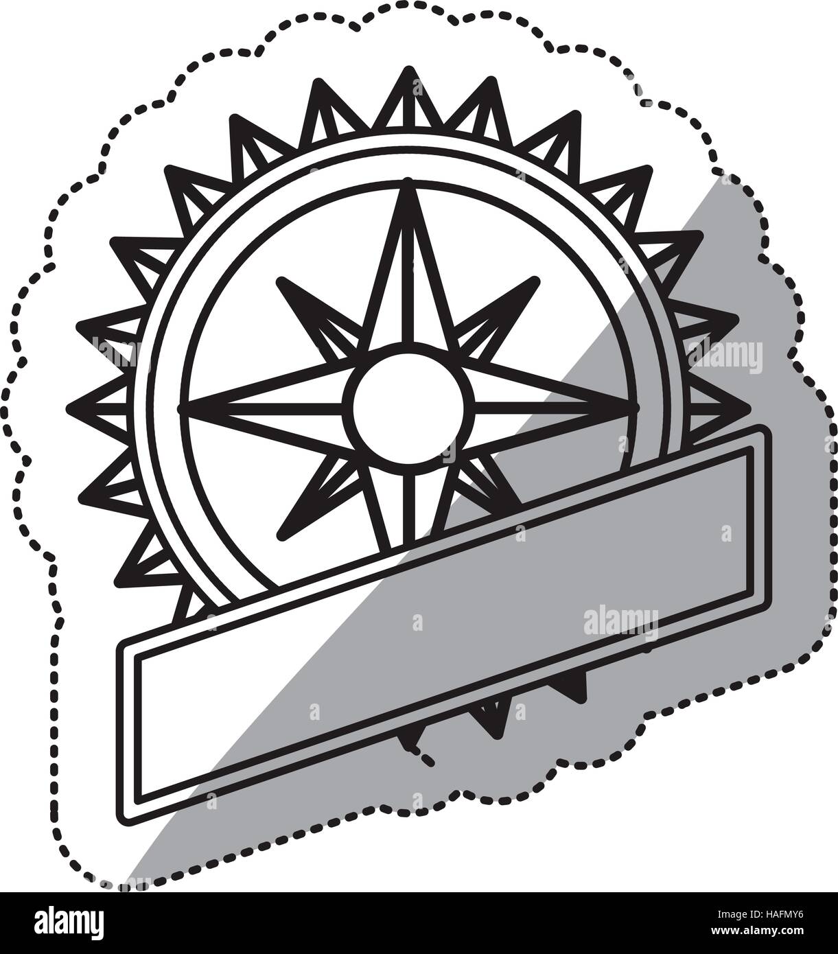 Compass icon. Instrument tool navigation location and object theme ...