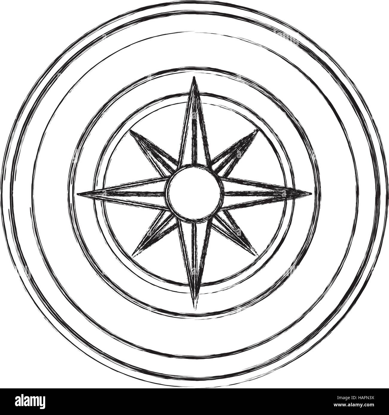 Compass icon. Instrument tool navigation location and object theme ...