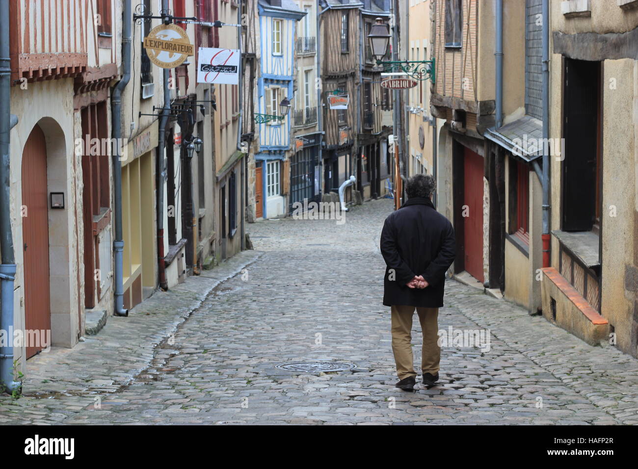 Old town, Le Mans, France, Europe Stock Photo