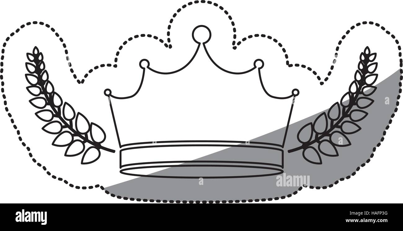 Crown and wreath icon. Royal king queen and luxury theme. Isolated design.  Vector illustration Stock Vector Image & Art - Alamy