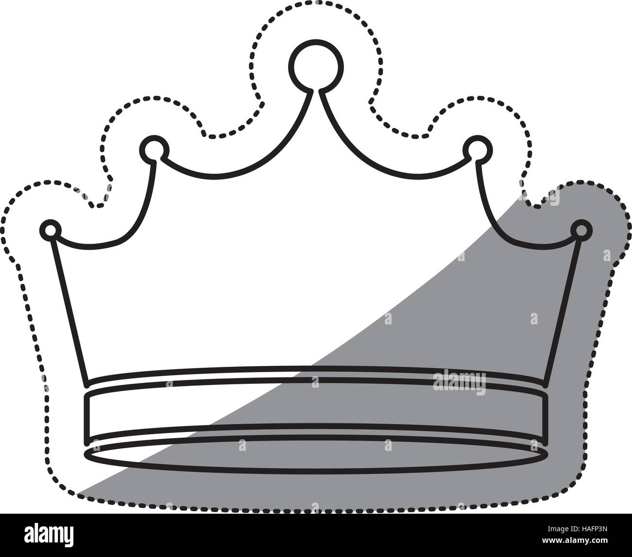 Crown icon. Royal king queen and luxury theme. Isolated design. Vector ...