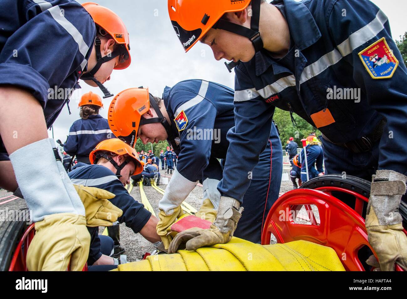 Firefighter Rally YOUNG FIREFIGHTERS' RALLY Stock Photo - Alamy