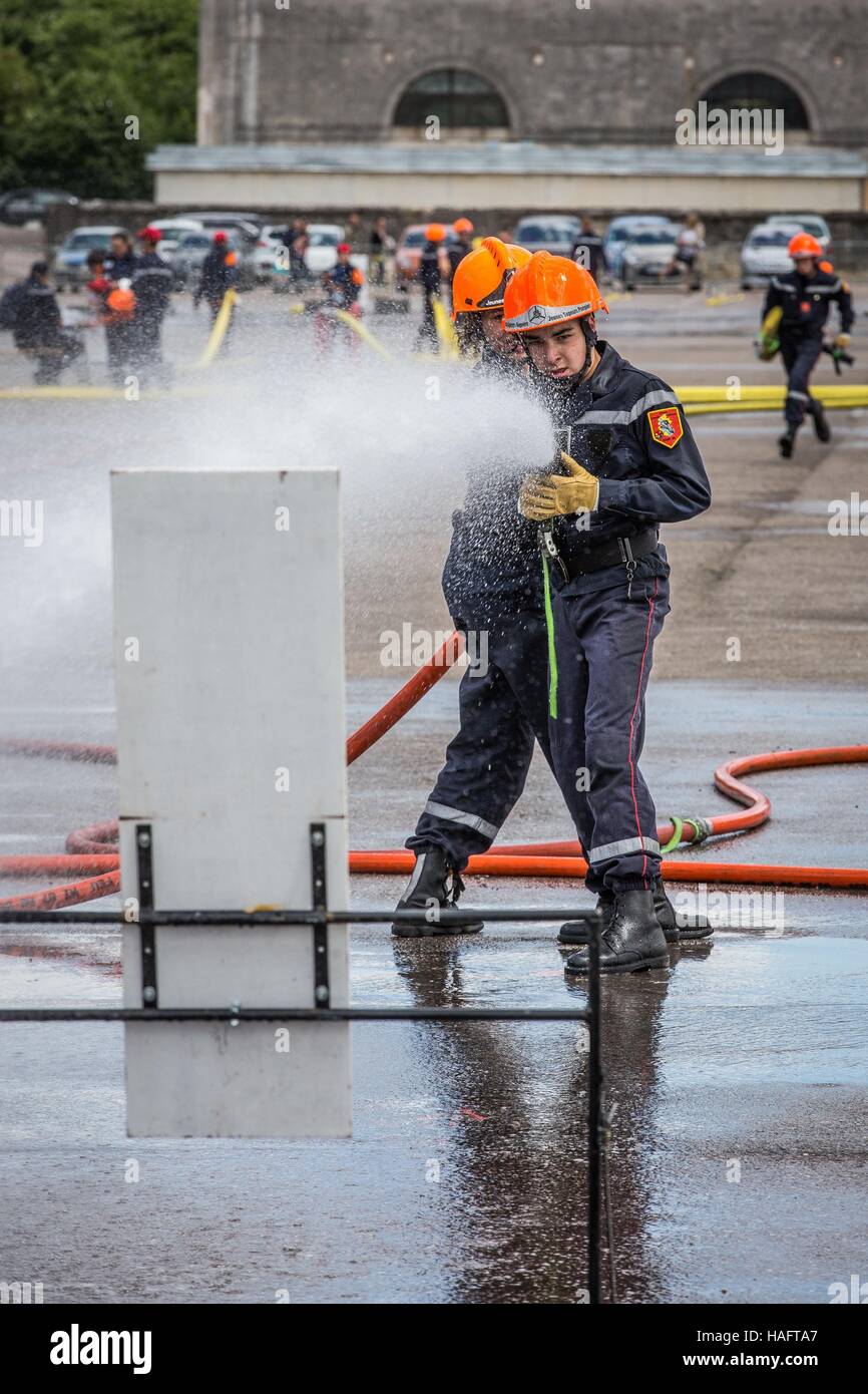 Firefighter Rally YOUNG FIREFIGHTERS' RALLY Stock Photo - Alamy