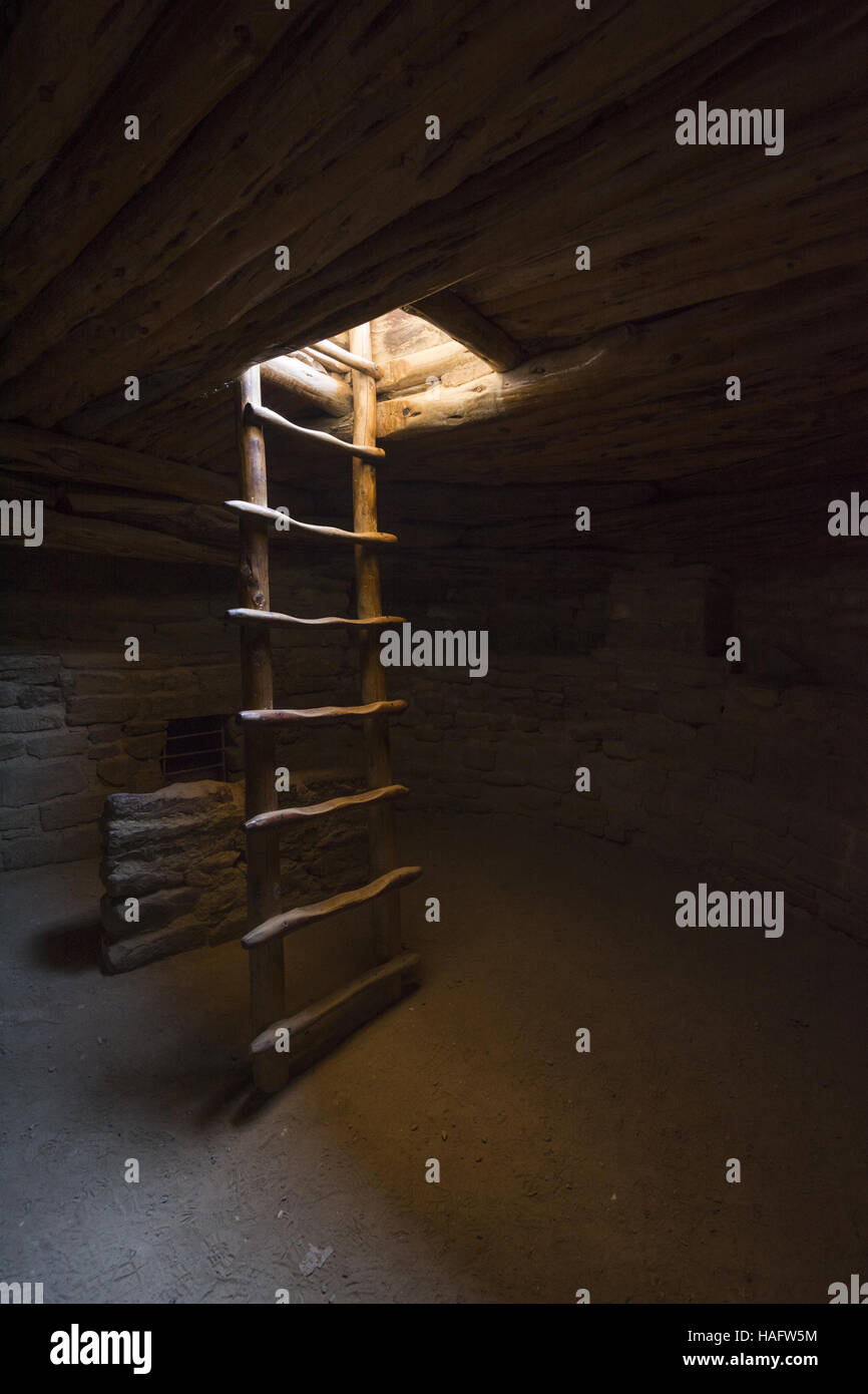 Colorado, Mesa Verde National Park, Spruce Tree House Stock Photo