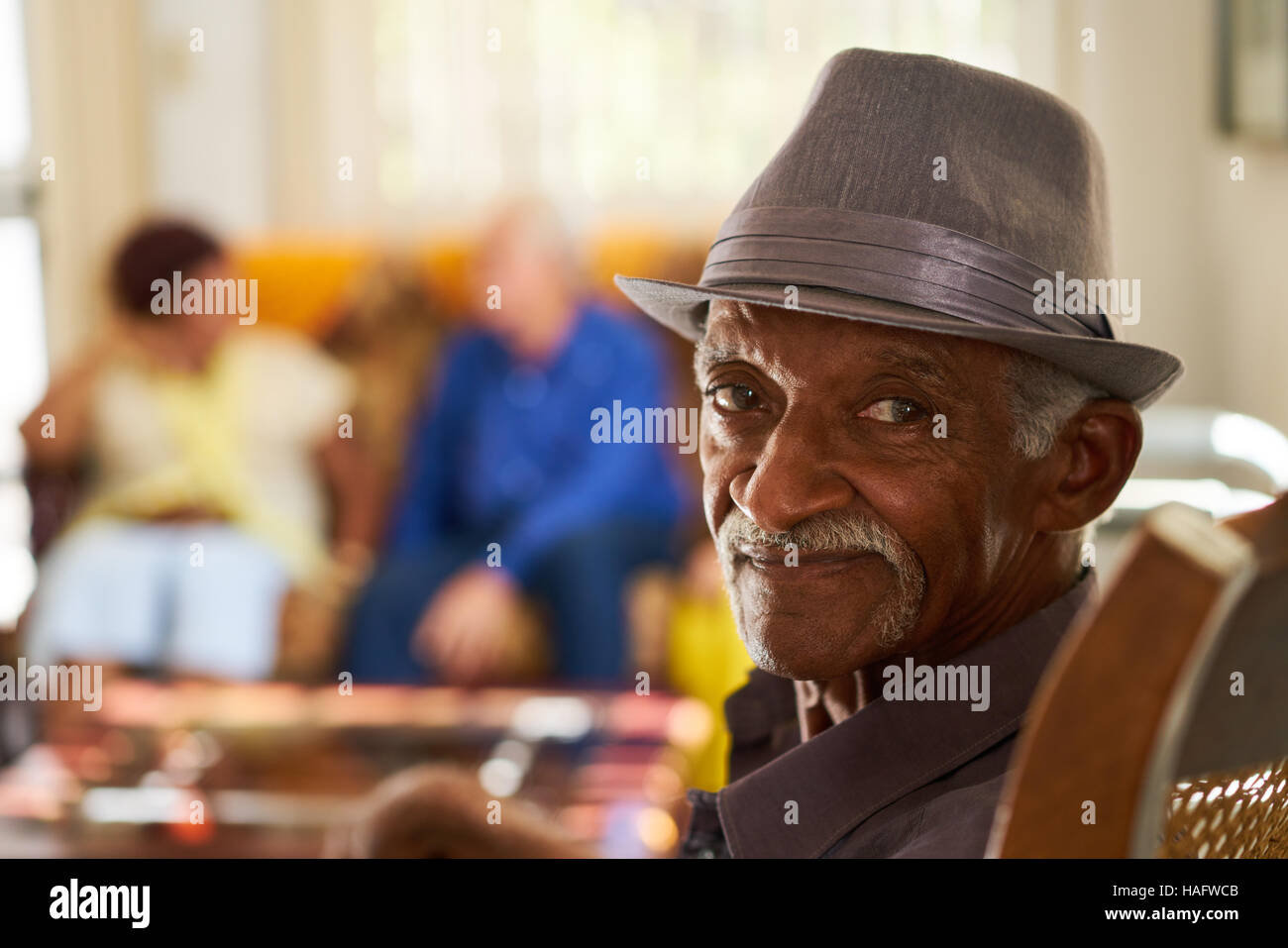 Sad seniors old man african american hires stock photography and
