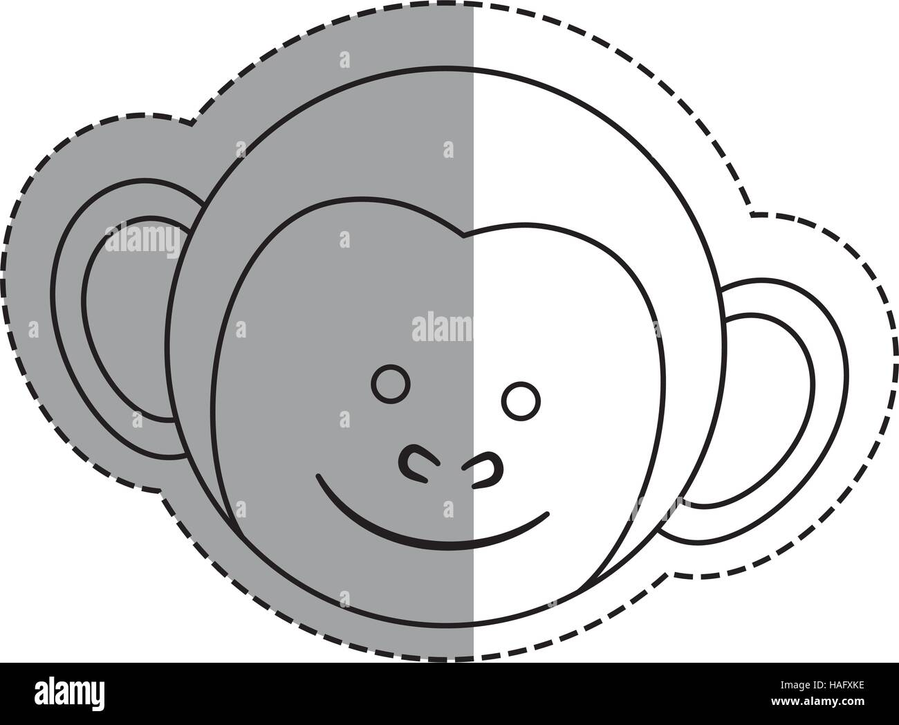 Cute monkey cartoon Stock Vector Image & Art - Alamy