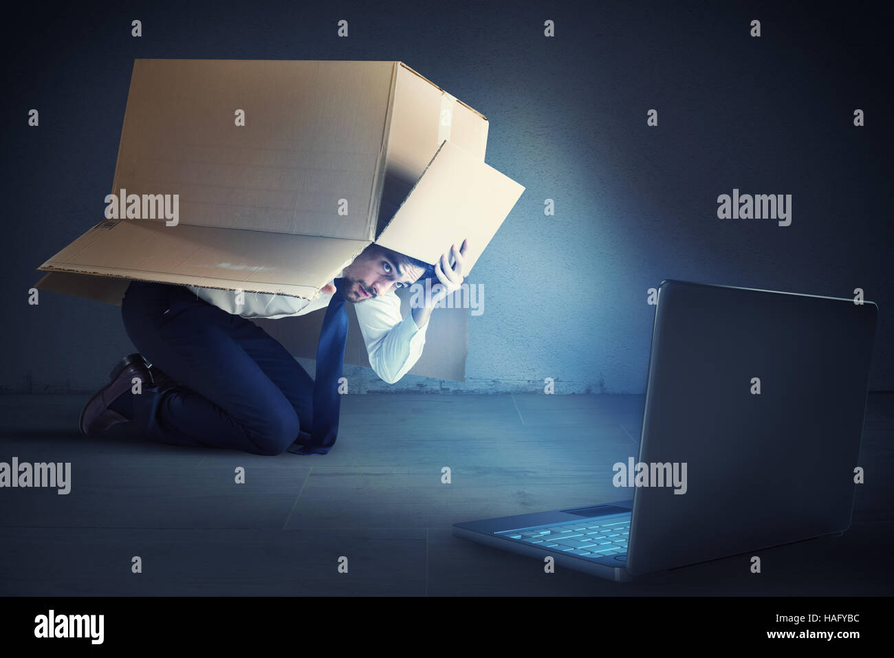 Cyber bullying Stock Photo