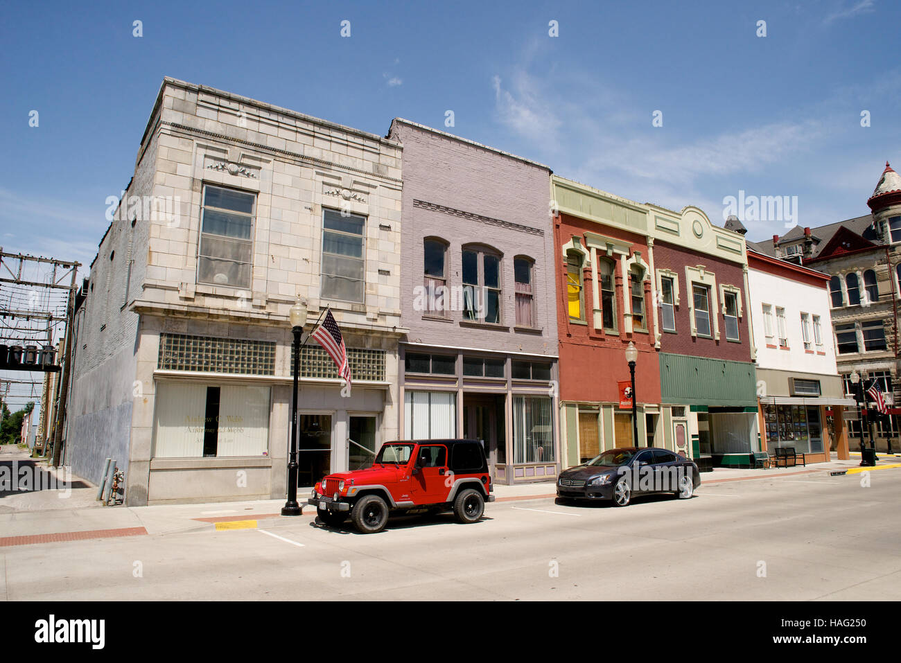 Historic Downtown Sedalia, Missouri, USA Stock Photo Alamy