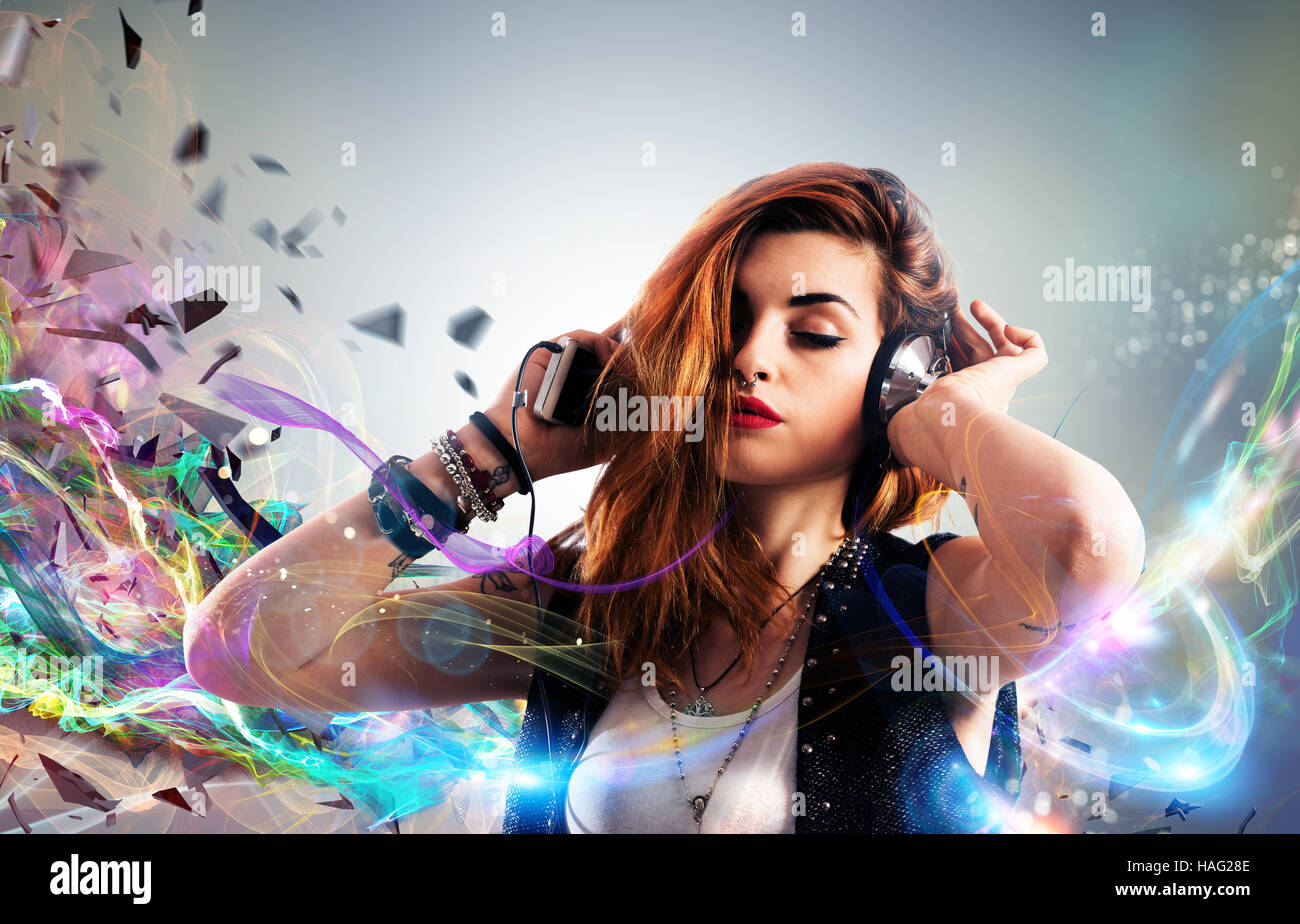 Music passion Stock Photo