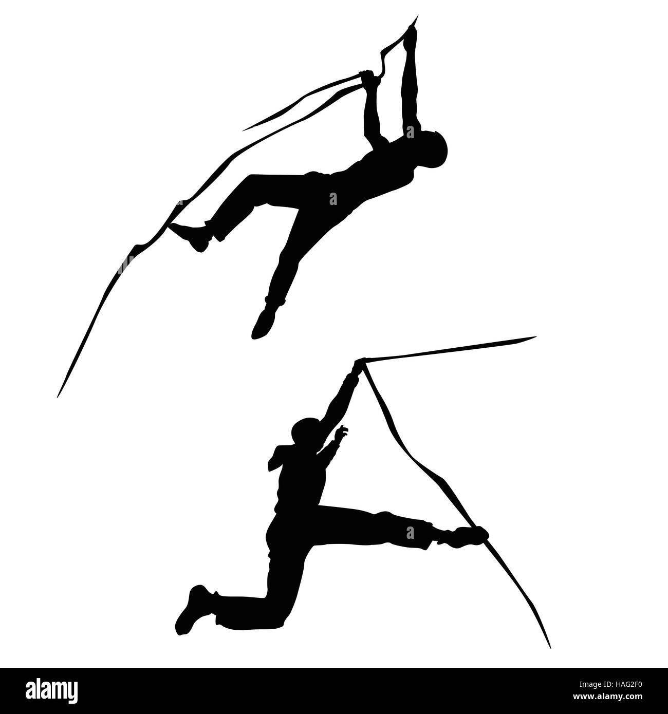 climber climbing silhouette illustration Stock Photo Alamy