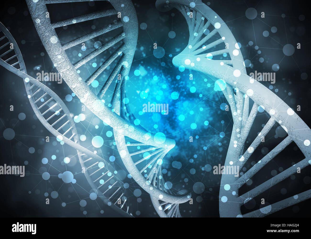 DNA molecules background, 3D rendering Stock Photo - Alamy