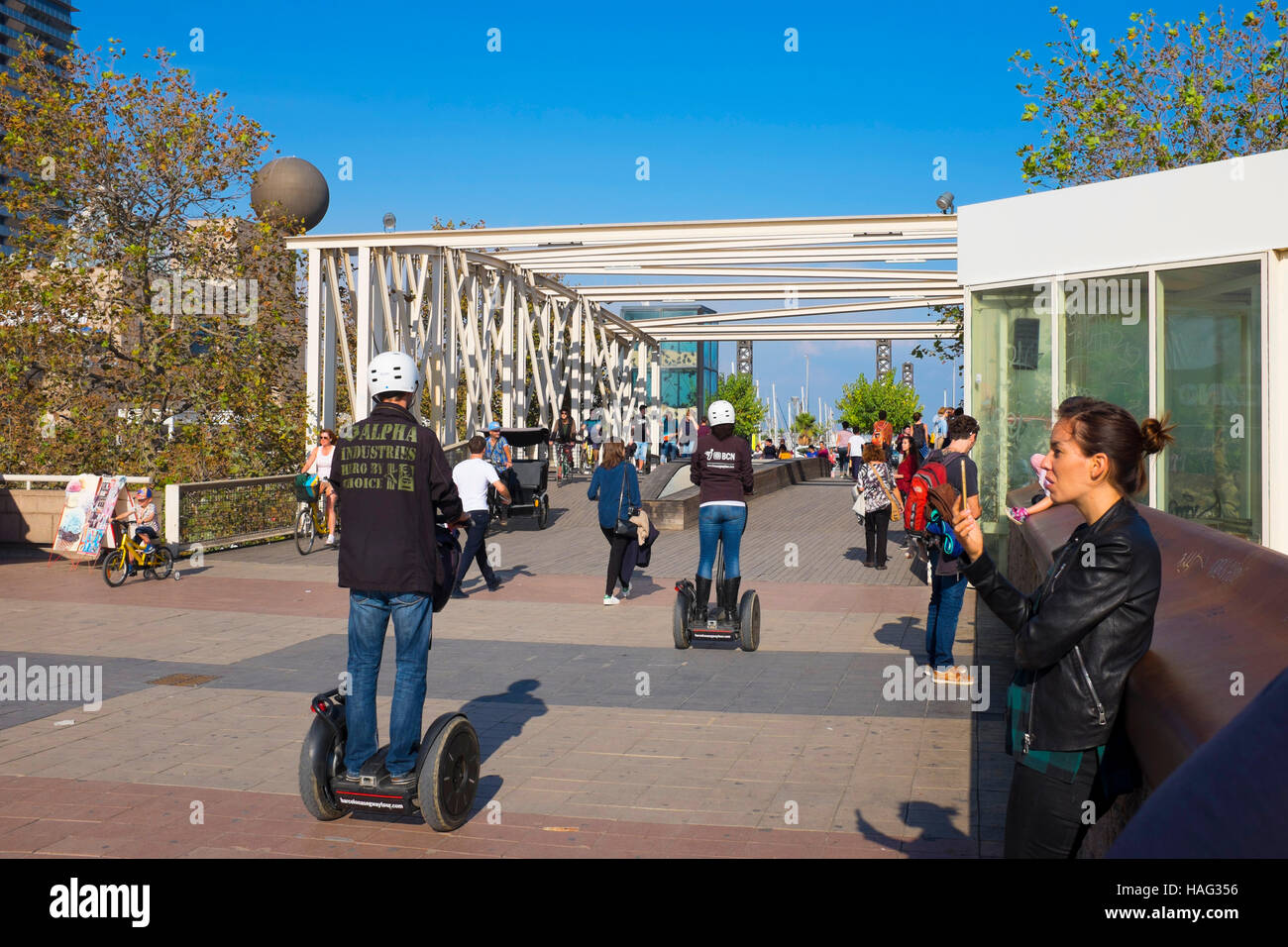 Passeig Maritime, Barcelona Stock Photo