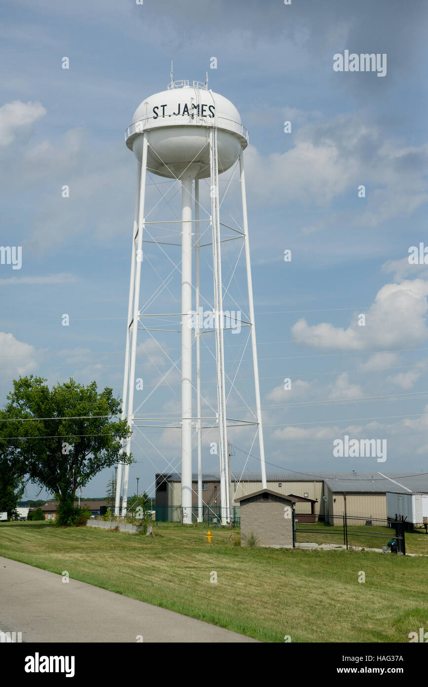 Water Tower at St James, Phelps County, Missouri, USA Stock Photo Alamy