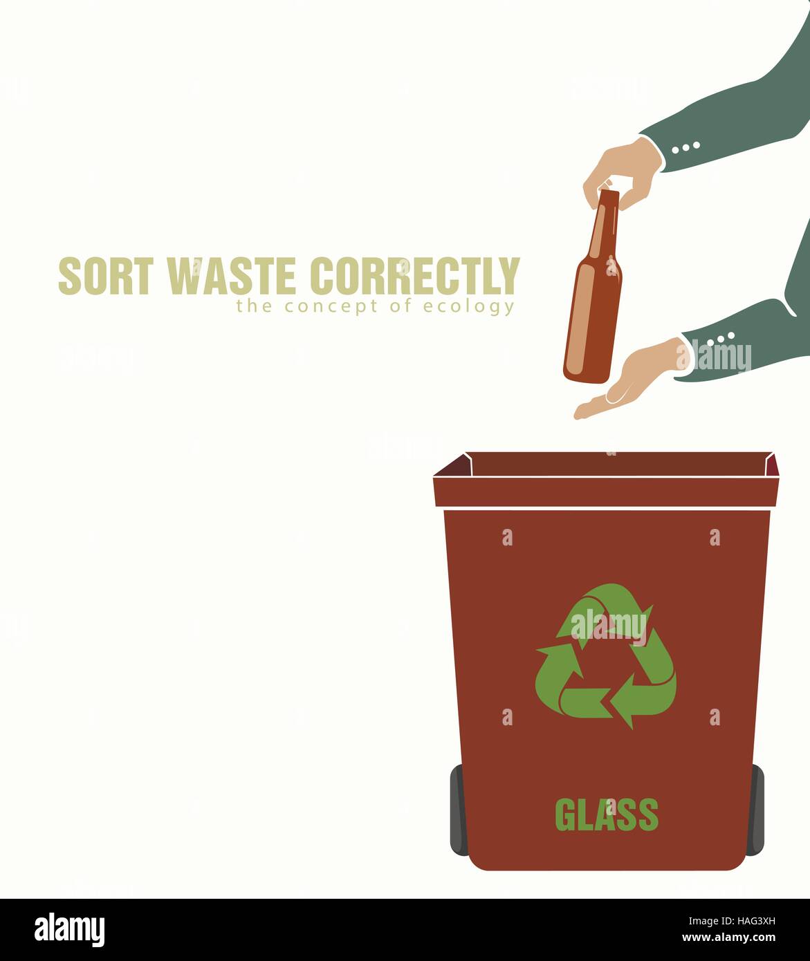 Plastics recycling sorting Stock Vector Images - Alamy