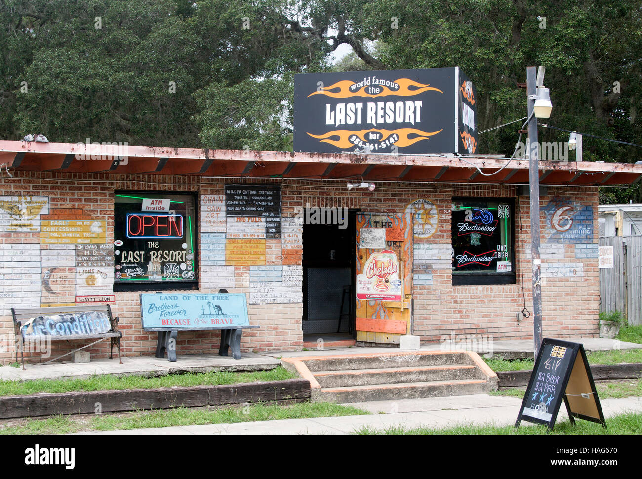 Bar where Serial Killer Aileen Monster Wuornos hung out in Port Orange Florida Stock Photo