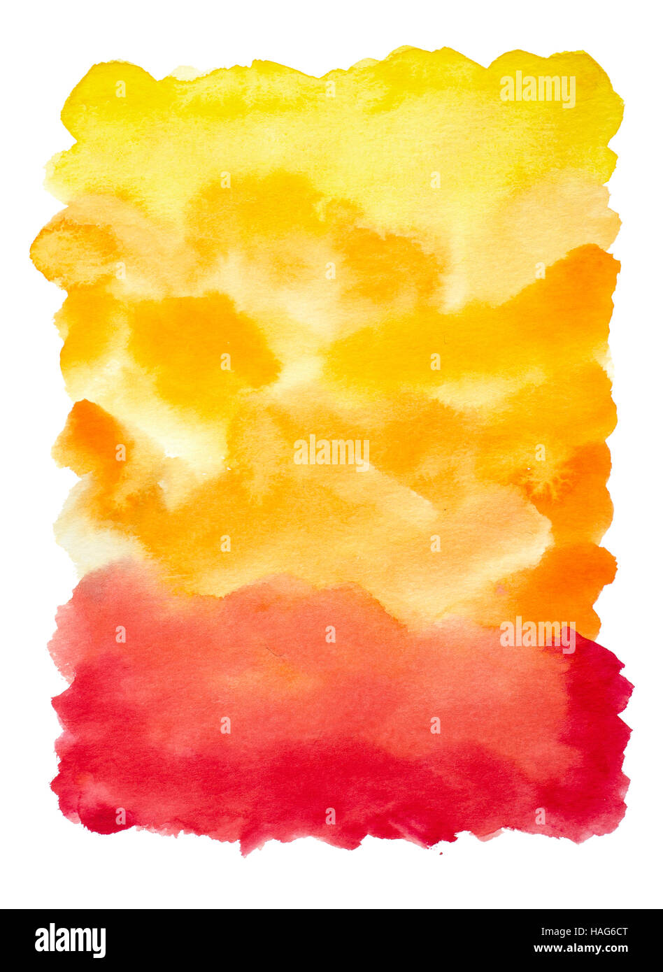 watercolor abstract background hand painted on white Stock Photo