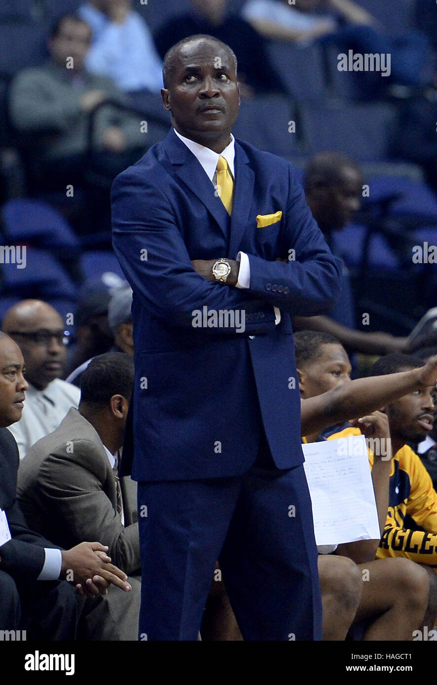 Washington, DC, USA. 30th Nov, 2016.Coppin State head coach 