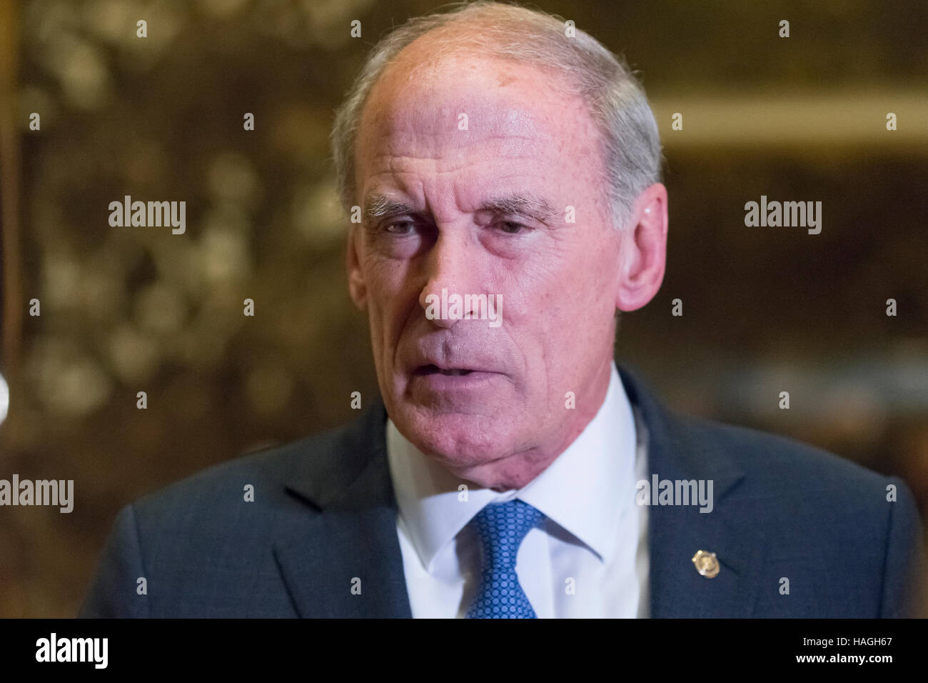 New York, USAA. 30th Nov, 2016. United States Senator Dan Coats (Republican of Indiana) speaks