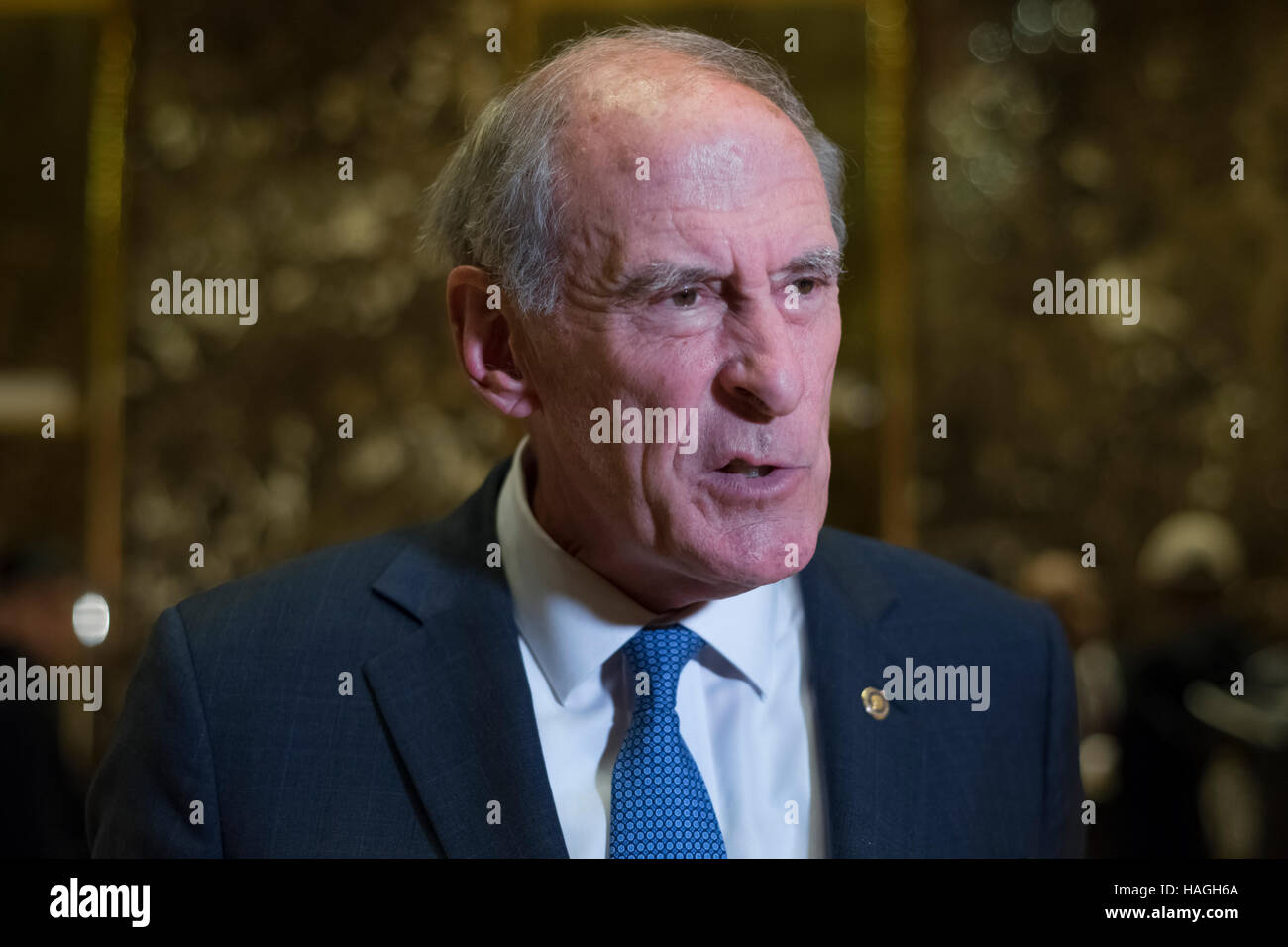 New York, USAA. 30th Nov, 2016. United States Senator Dan Coats (Republican of Indiana) speaks
