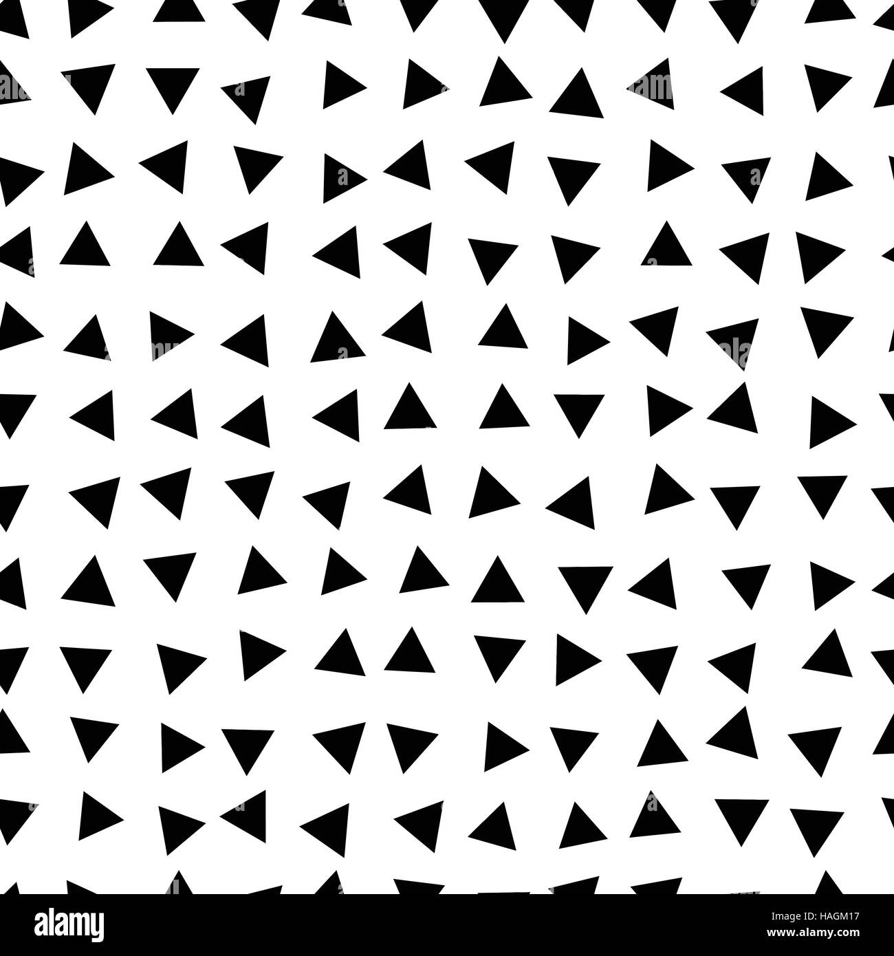 Vector Seamless Black and White Triangle Halftone Grid Gradient Pattern ...