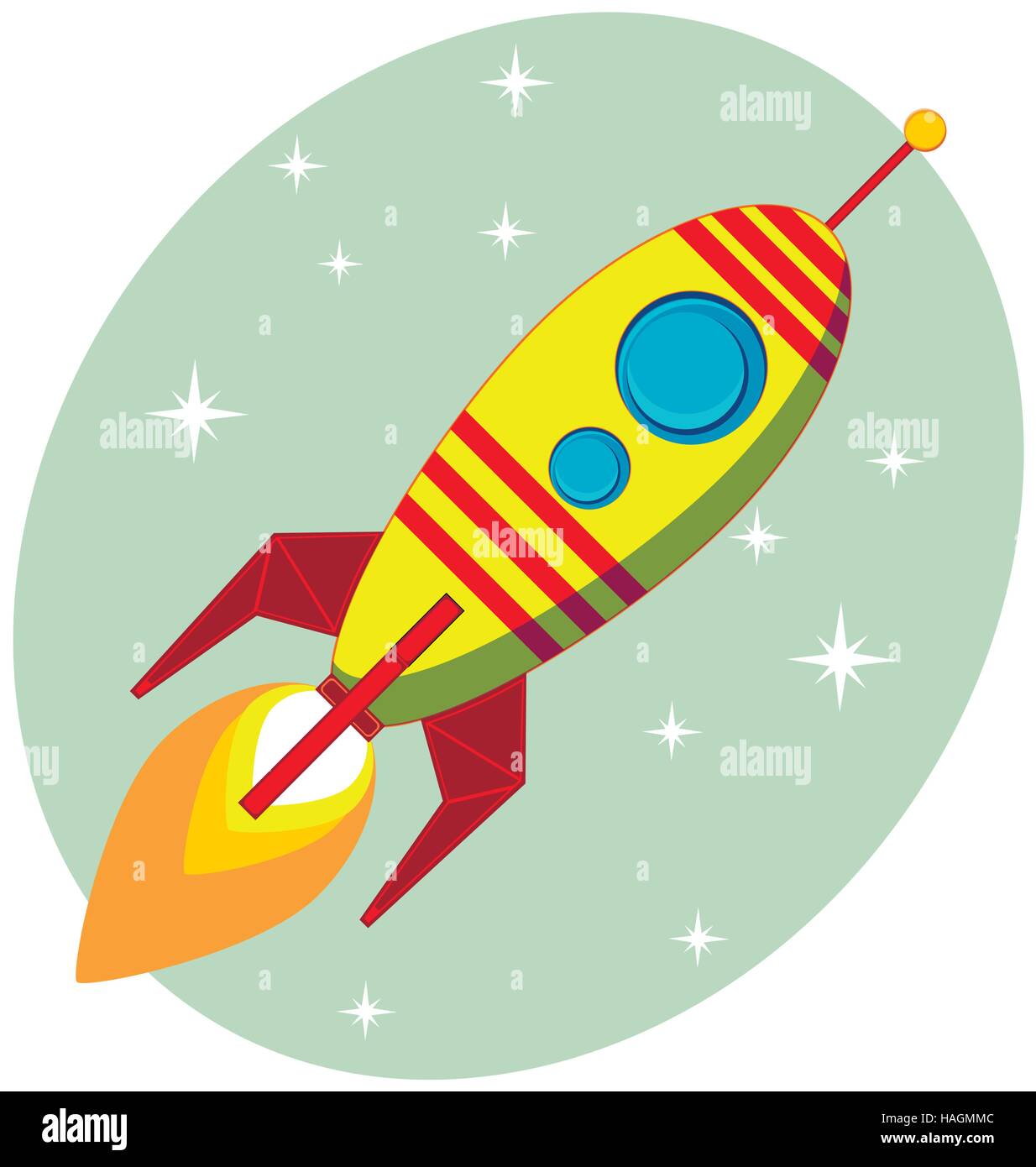 Retro rocket hi-res stock photography and images - Alamy