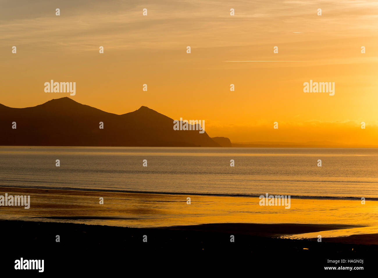 Dinas Dinlle. nefyn. sunset. North Wales uk Seascape. landscape.beach