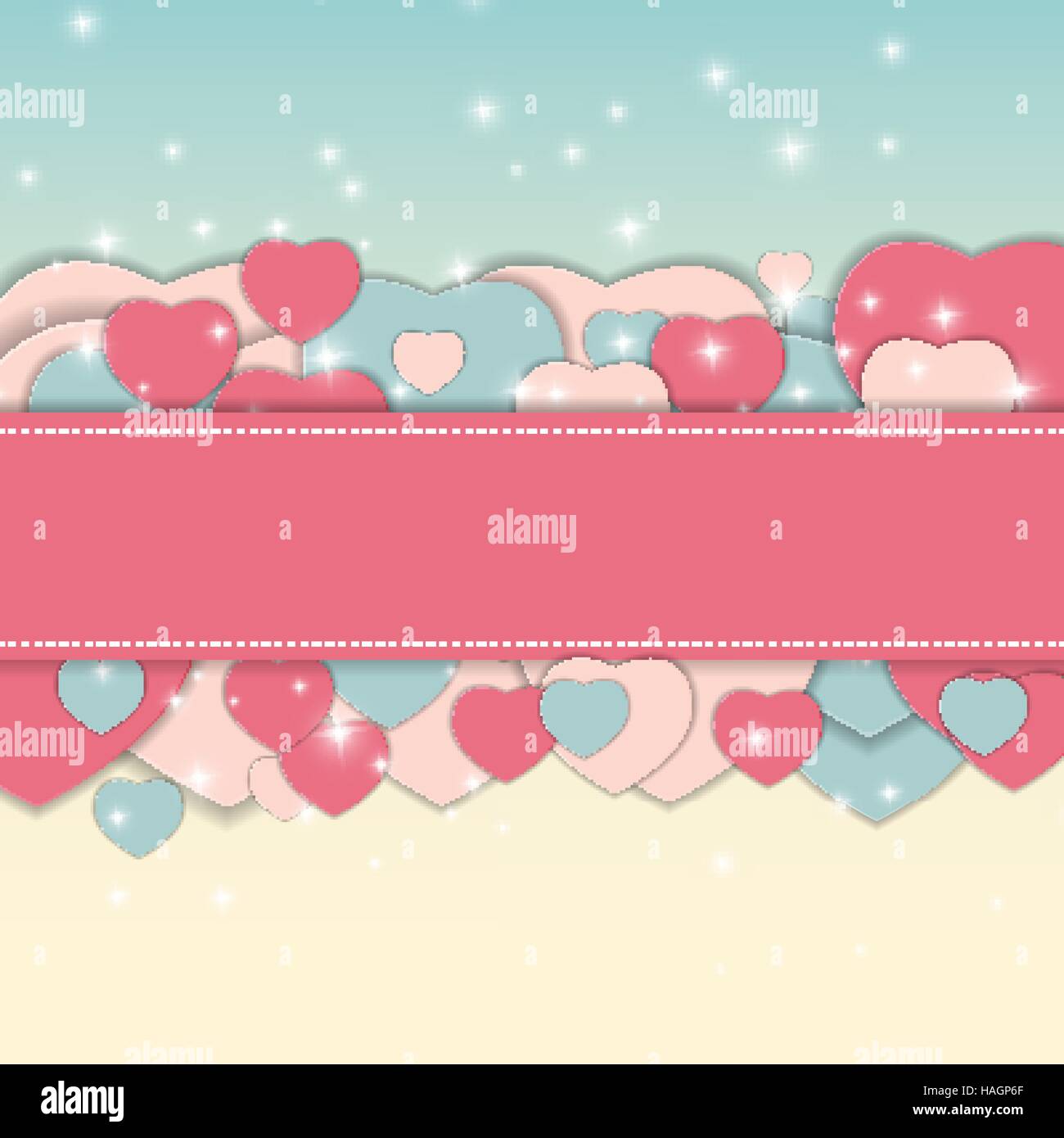 St Valentine s Day Greeting Card Vector Illustration Stock Vector Image ...