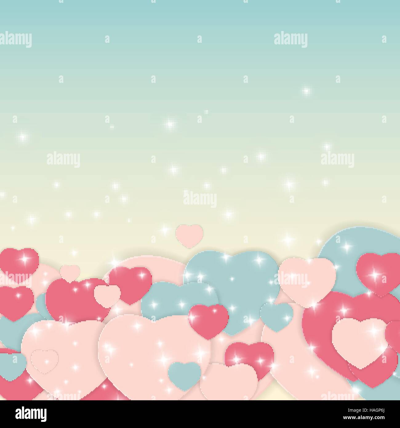 St Valentine s Day Greeting Card Vector Illustration Stock Vector Image ...