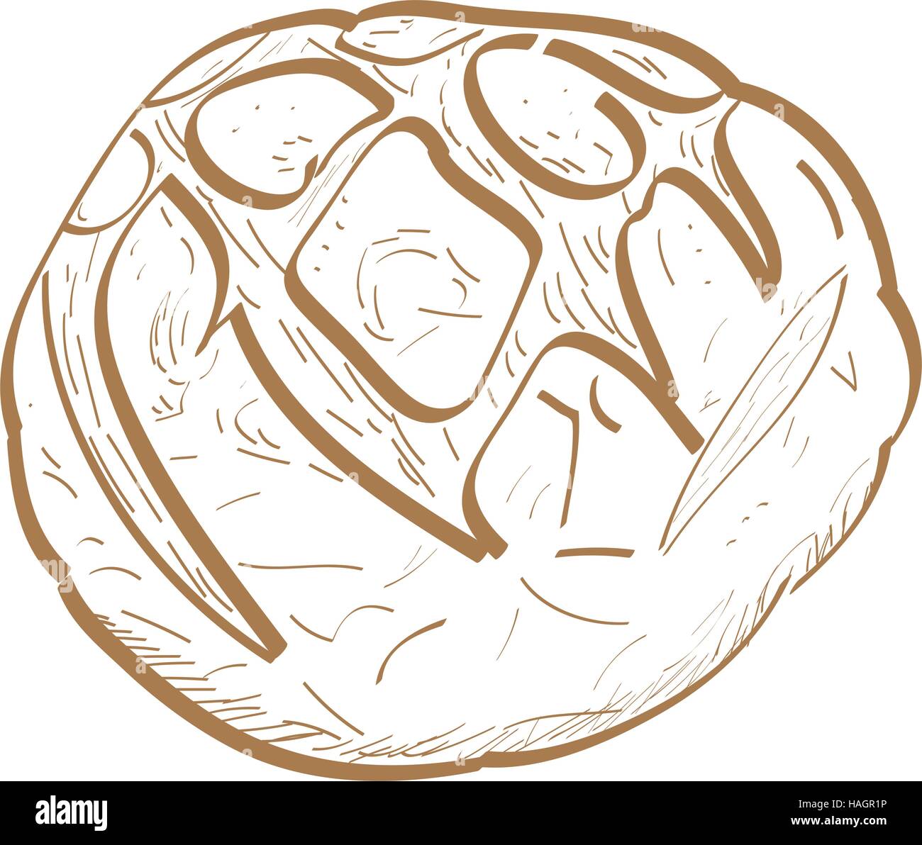 Isolated retro hand drawn bread, Vector illustration Stock Vector Image ...