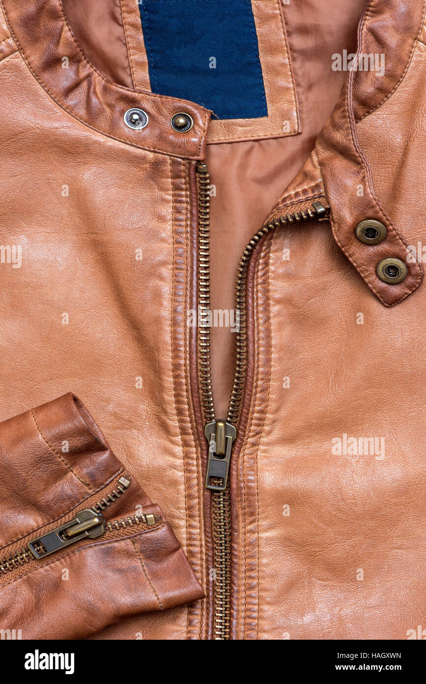 Brown leather jacket hires stock photography and images Alamy
