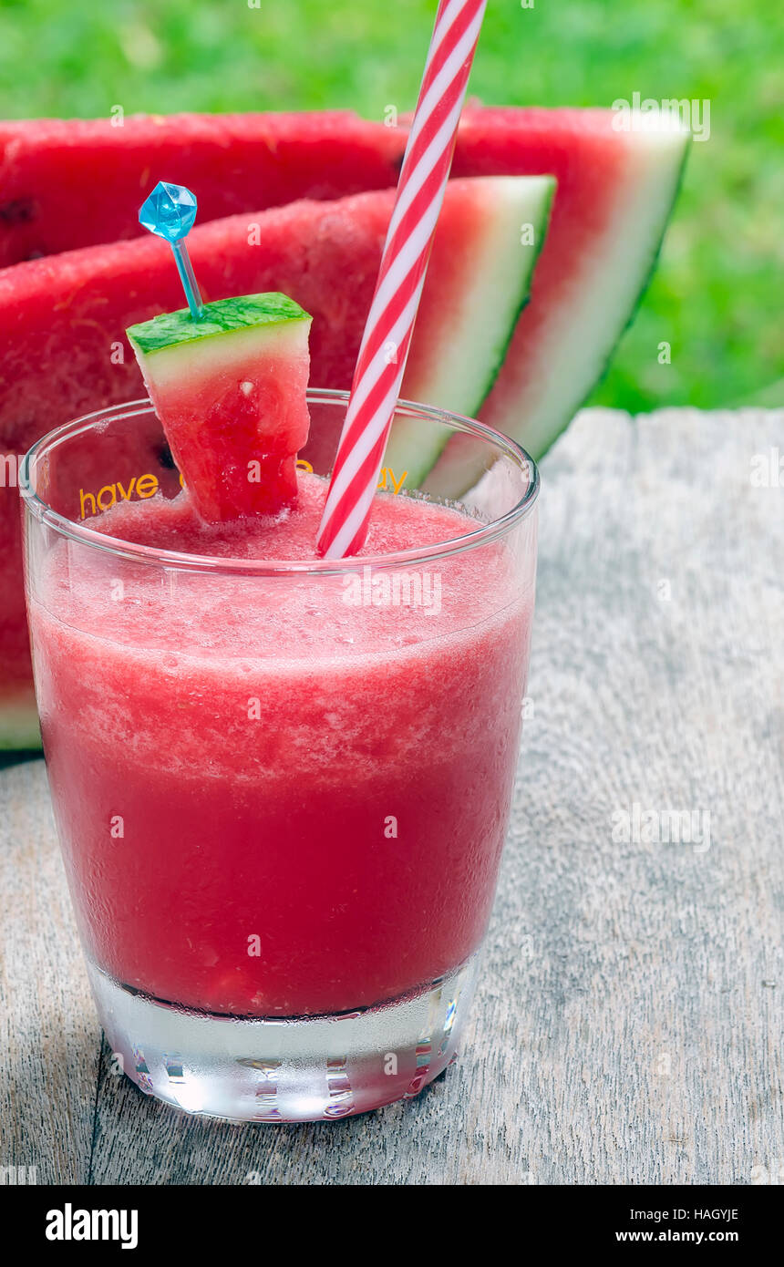 Watermelon juice glass hi-res stock photography and images - Alamy