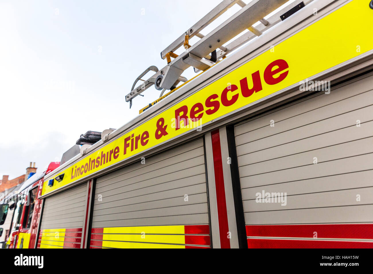 Fire engine, Lincolnshire fire and rescue unit, vehicle, UK England GB Stock Photo Alamy Fire engine, Lincolnshire fire and rescue unit, vehicle, UK England GB Stock Photo Alamy