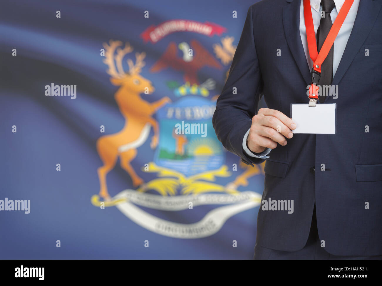 Michigan Flag Place Card Michigan Flag Place Card
