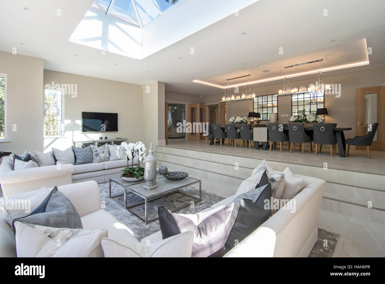 Interior of luxury house in England Stock Photo Alamy