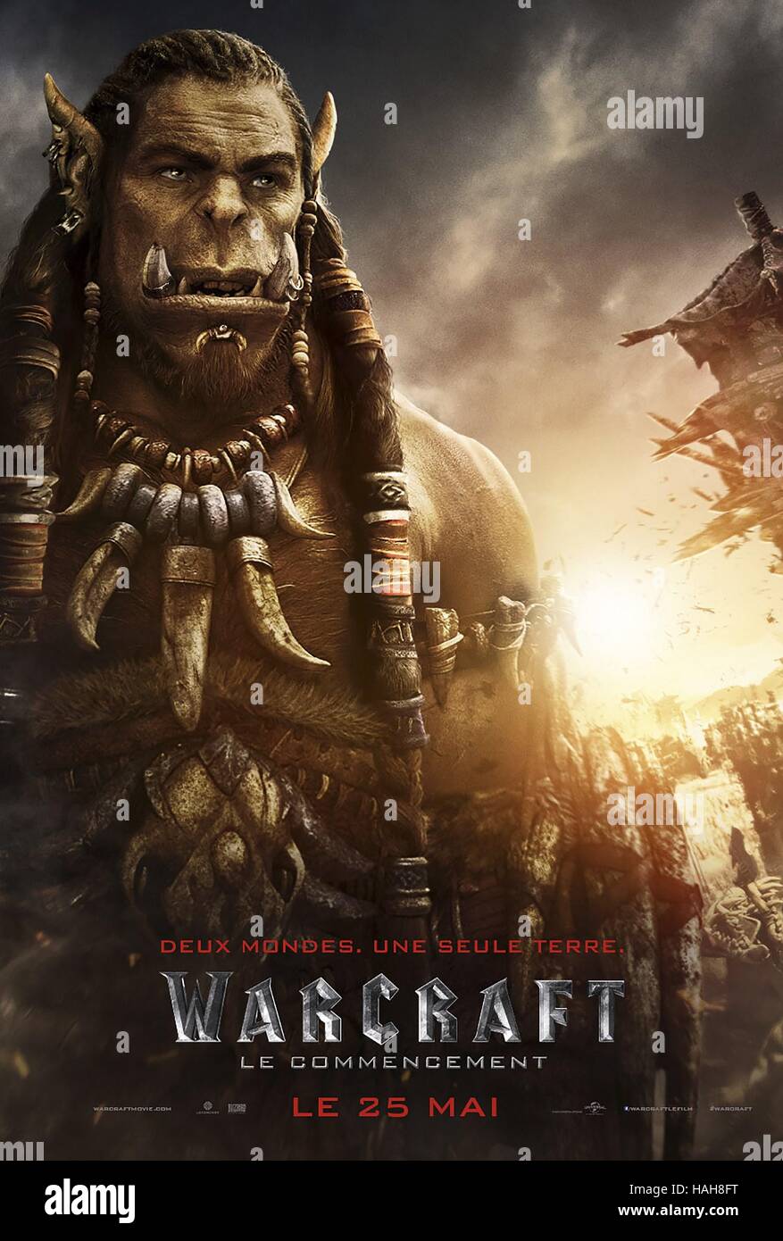 Warcraft  Year : 2016 USA Director : Duncan Jones Toby Kebbell Movie poster (Fr) Stock Photo