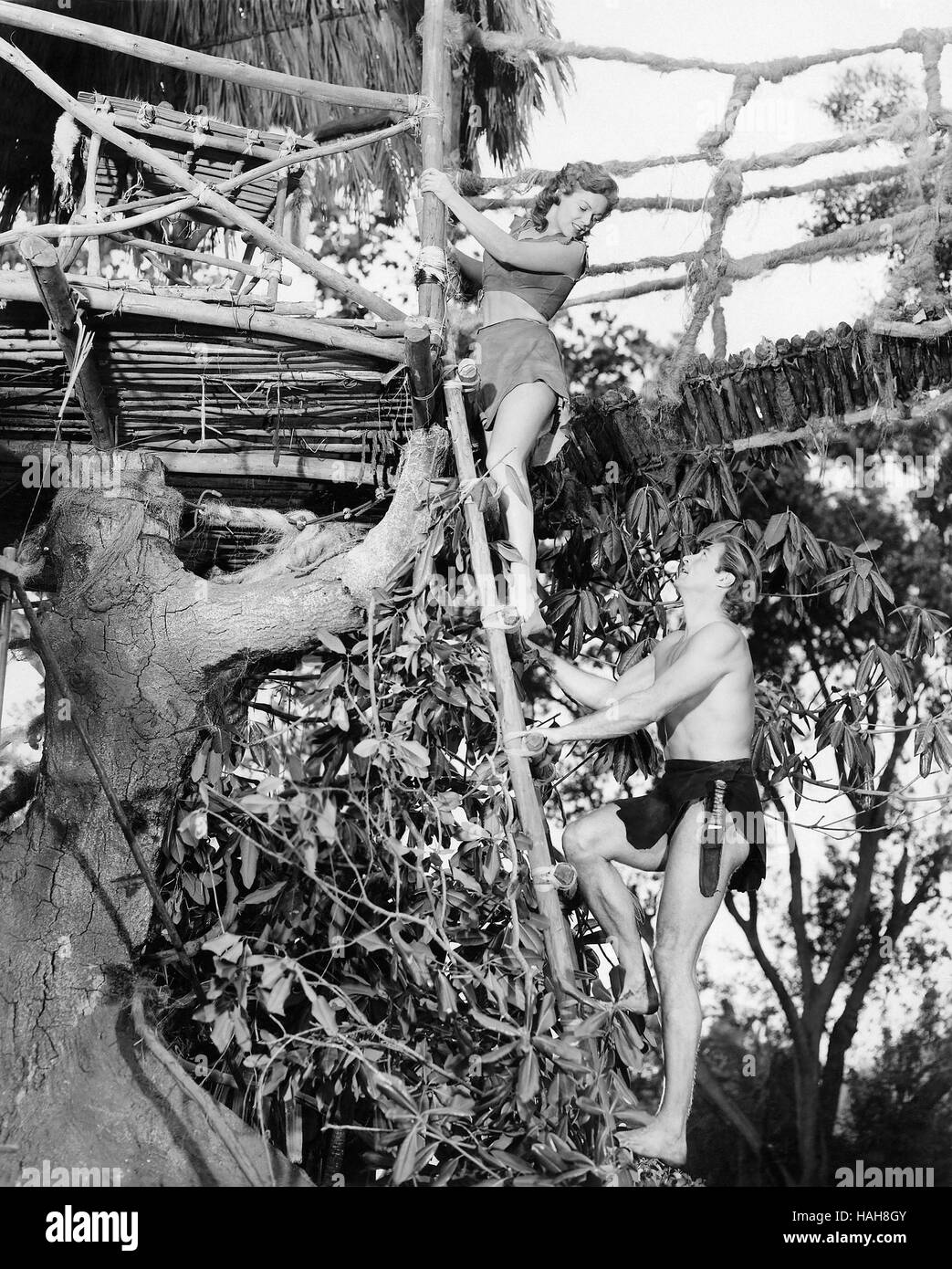 Tarzan and the She-Devil Year : 1953 USA Director : Kurt Neumann Lex Barker, Joyce Mackenzie Stock Photo