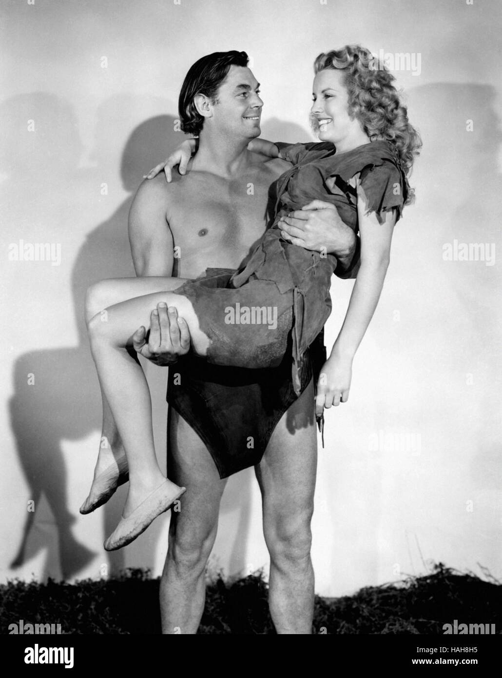 Tarzan and the Amazons  Year : 1945 USA Director : Kurt Neumann Johnny Weissmuller, Brenda Joyce Stock Photo