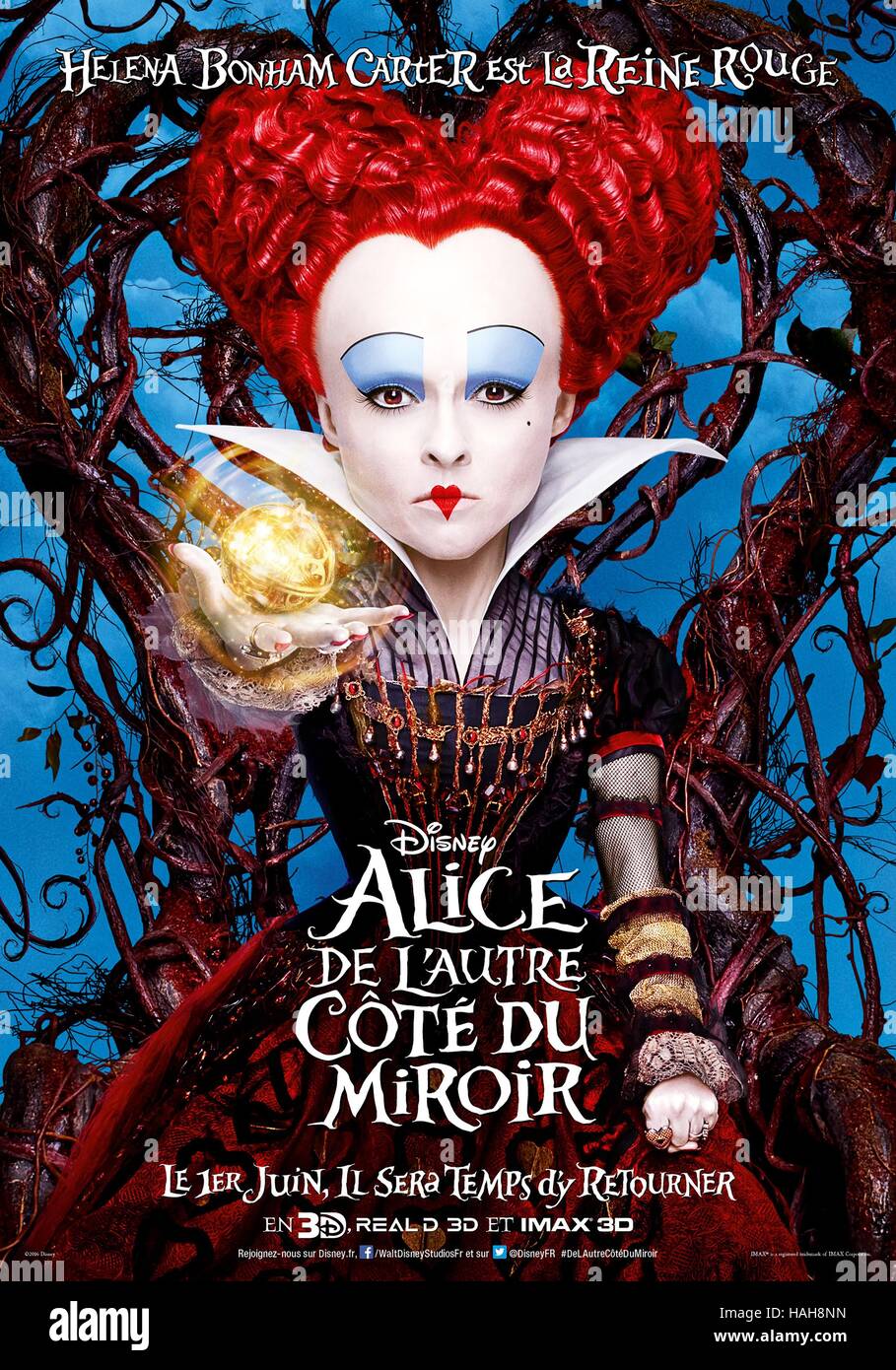 Alice Through the Looking Glass Year : 2016 USA / UK Director : James Bobin  Helena Bonham Carter Movie poster (Fr Stock Photo - Alamy
