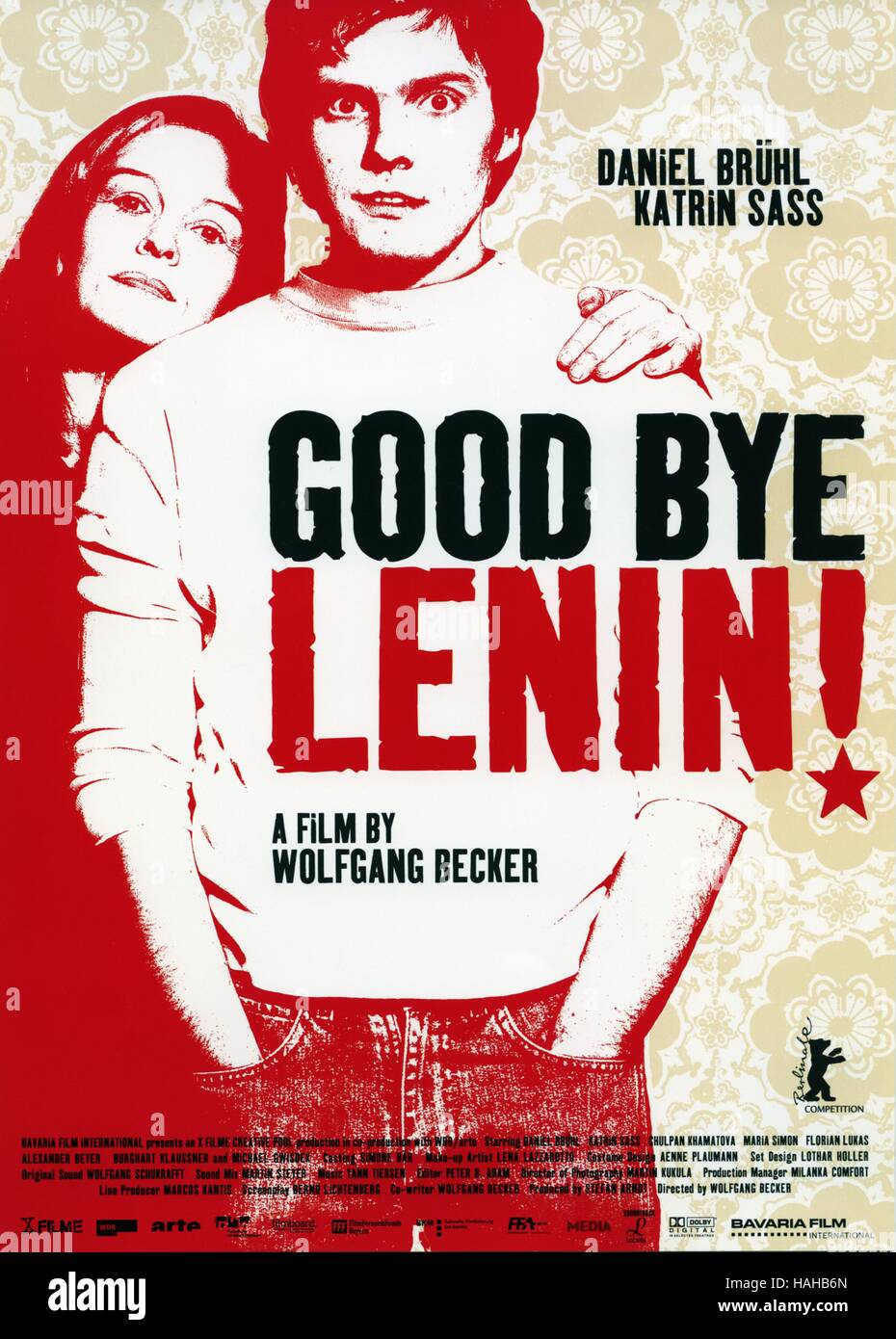 Good Bye Lenin  Year : 2002 - Germany Director : Wolfgang Becker Chulpan Khamatova, Daniel Bruhl Movie poster  (UK) Stock Photo