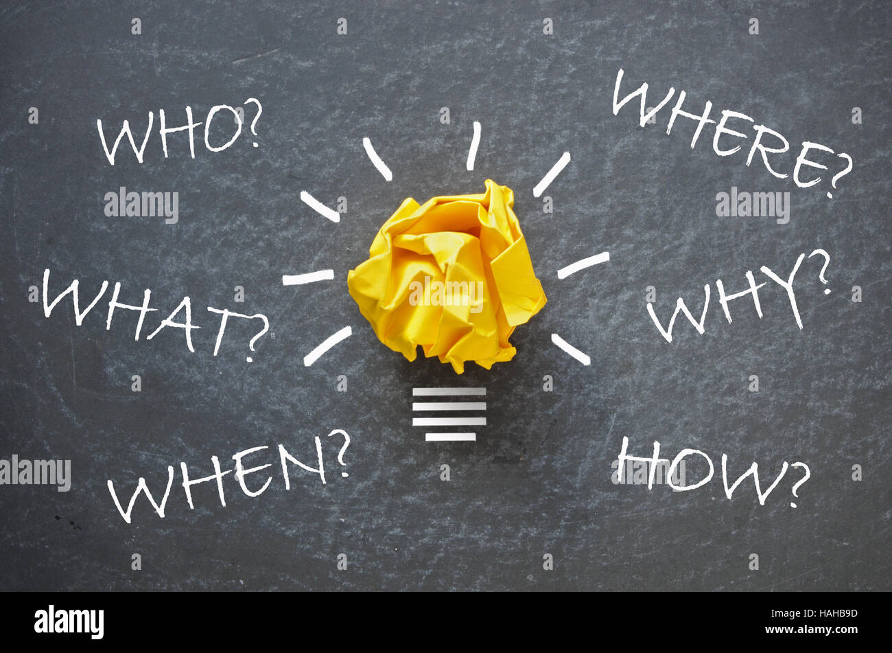 What who where how when why hi-res stock photography and images - Alamy