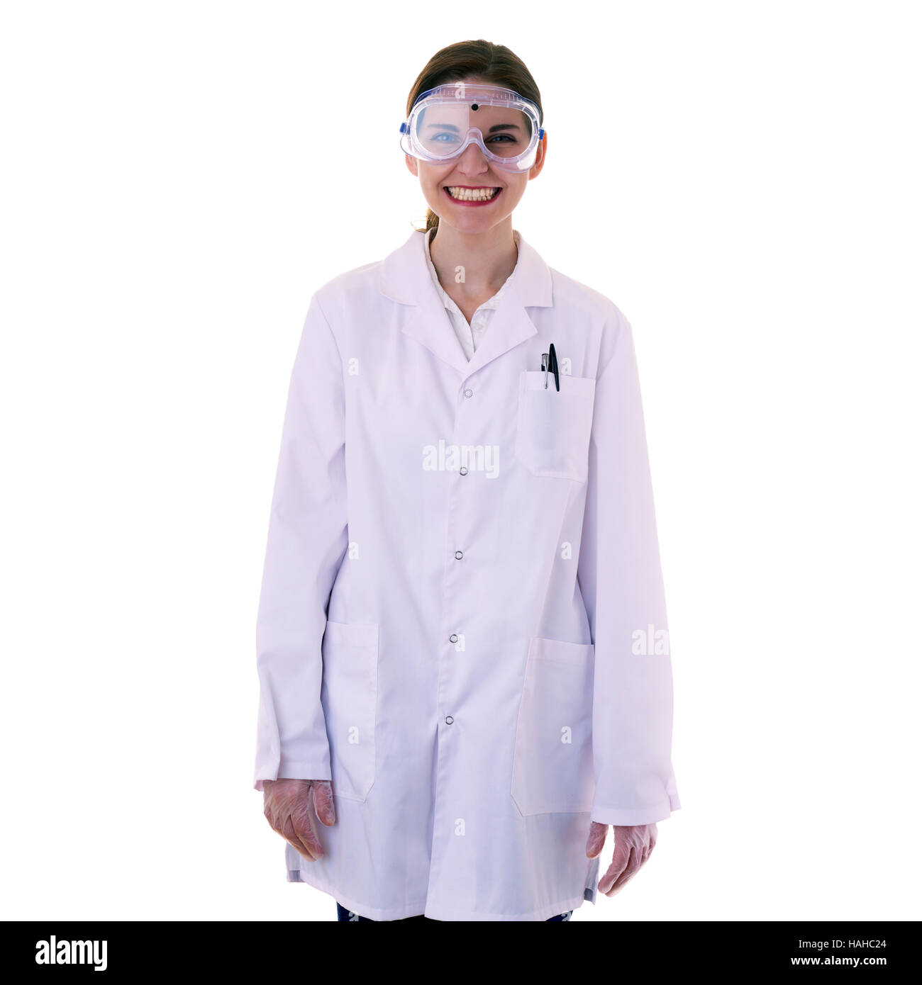 Professional in white coat hi-res stock photography and images - Alamy