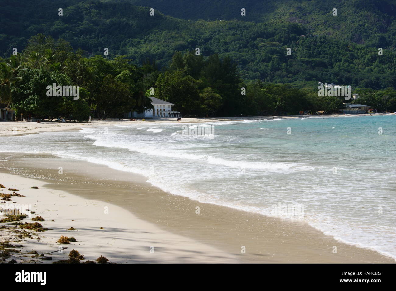 Anse Beau Vallon beach, Mahe island, Seychelles,  Africa, Indian Ocean Stock Photo