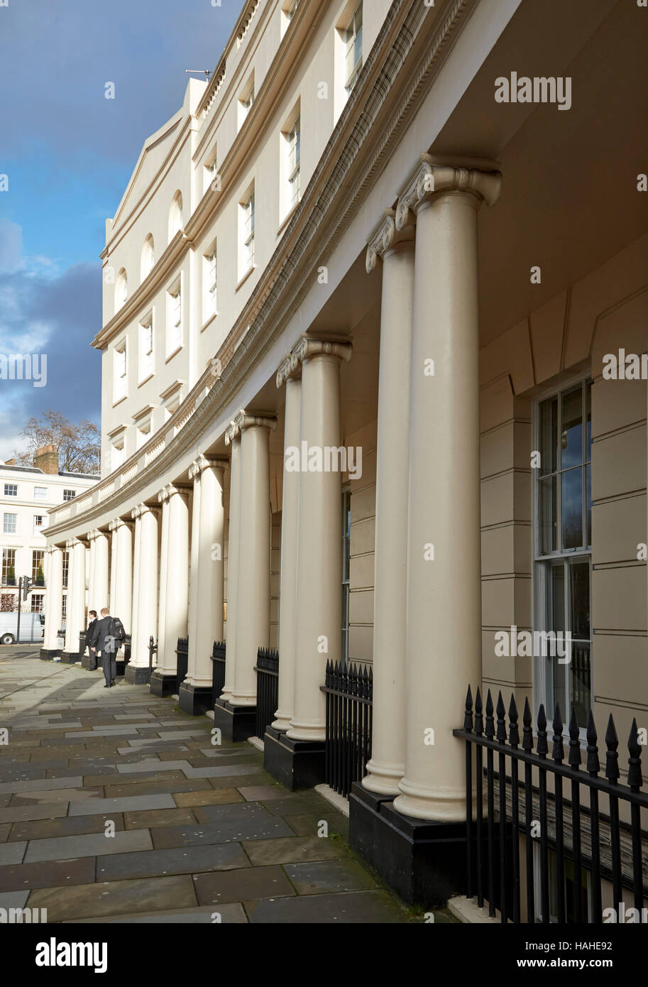 Park Crescent London designed by John Nash. Architectural Stock, Various, United Kingdom. Architect: n/a, 2016. Stock Photo