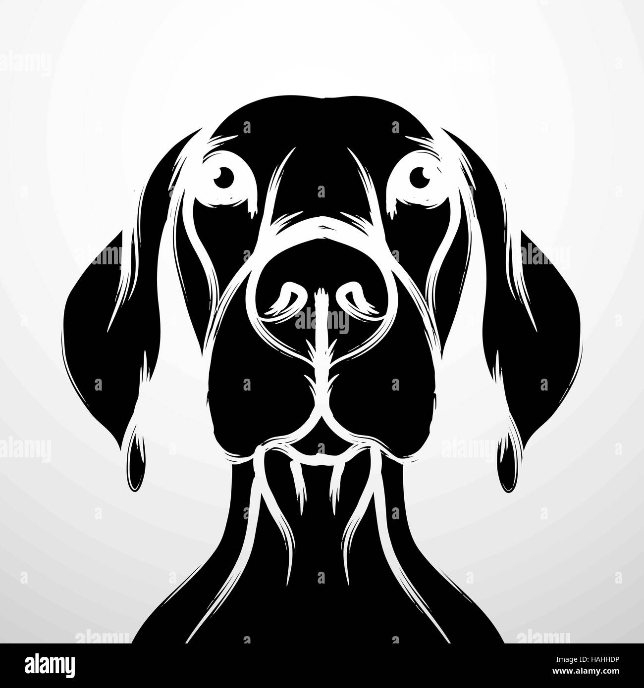 Dog vector and card template icon design, Dog illustration Stock Vector ...