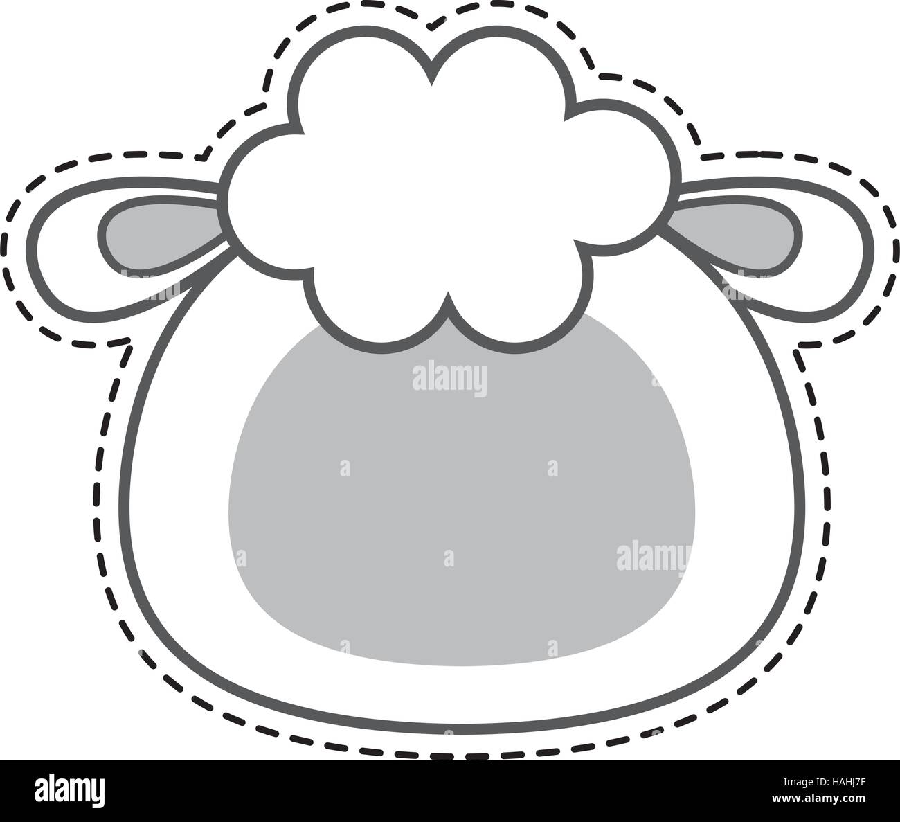 cute sheep kawaii character vector illustration design Stock Vector ...