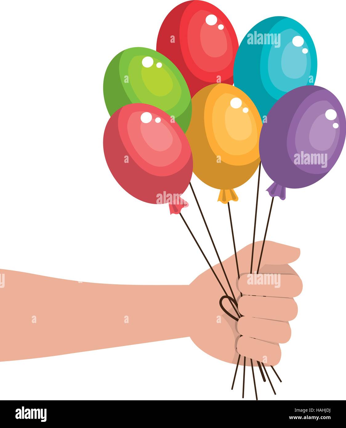 balloons air party isolated icon vector illustration design Stock ...